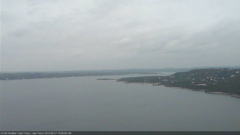 Lake Travis webcam, August 27, 2019 10:00 AM CT