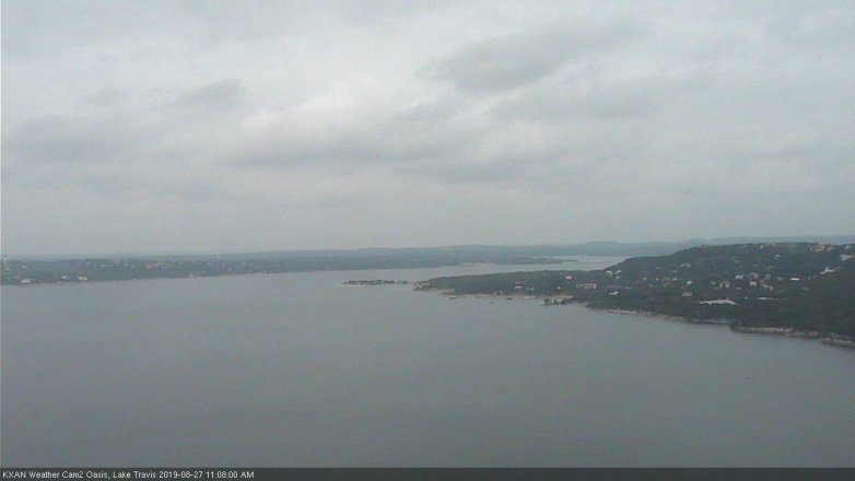 Lake Travis webcam, August 27, 2019 10:10 AM CT