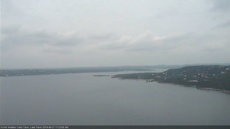 Lake Travis webcam, August 27, 2019 10:25 AM CT