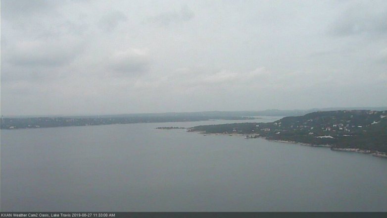 Lake Travis webcam, August 27, 2019 10:35 AM CT