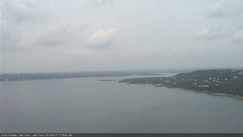 Lake Travis webcam, August 27, 2019 10:40 AM CT