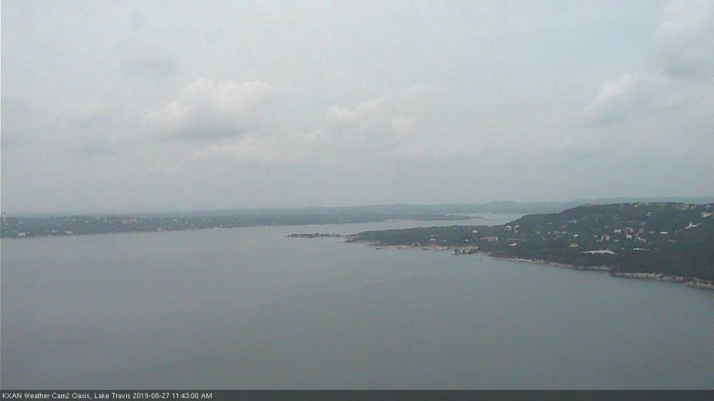Lake Travis webcam, August 27, 2019 10:45 AM CT