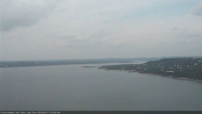 Lake Travis webcam, August 27, 2019 10:55 AM CT