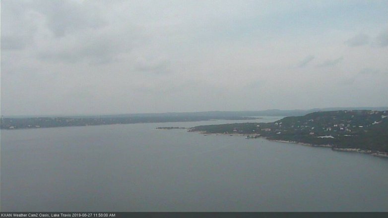 Lake Travis webcam, August 27, 2019 11:00 AM CT