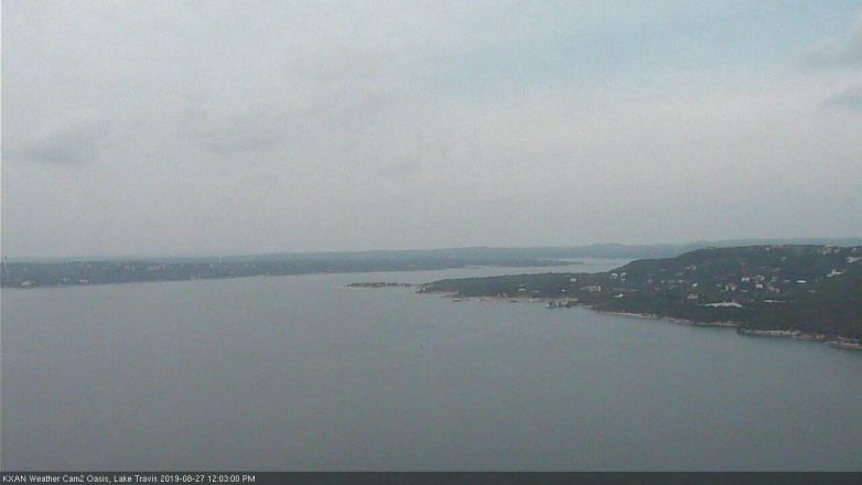 Lake Travis webcam, August 27, 2019 11:05 AM CT