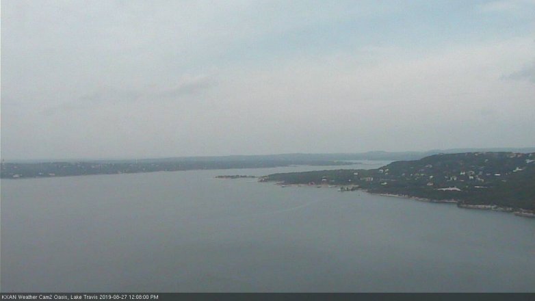 Lake Travis webcam, August 27, 2019 11:10 AM CT