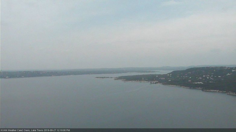 Lake Travis webcam, August 27, 2019 11:20 AM CT