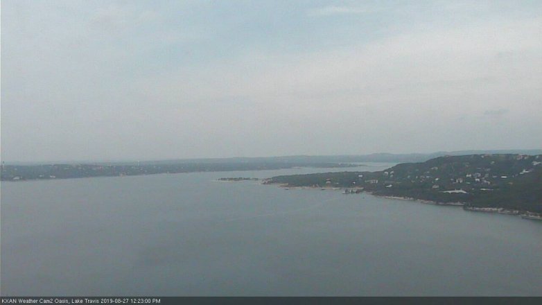 Lake Travis webcam, August 27, 2019 11:25 AM CT