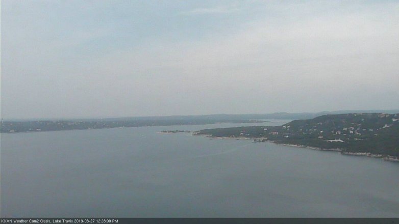 Lake Travis webcam, August 27, 2019 11:30 AM CT