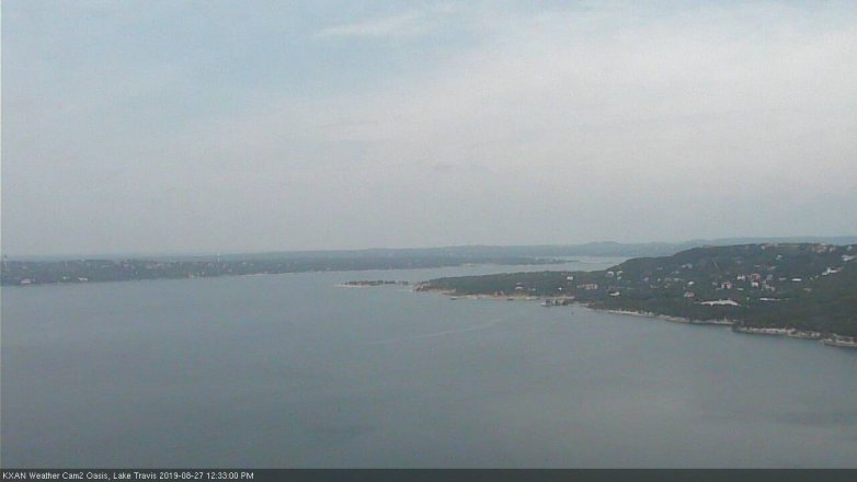Lake Travis webcam, August 27, 2019 11:35 AM CT