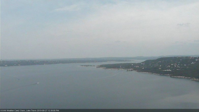 Lake Travis webcam, August 27, 2019 11:40 AM CT