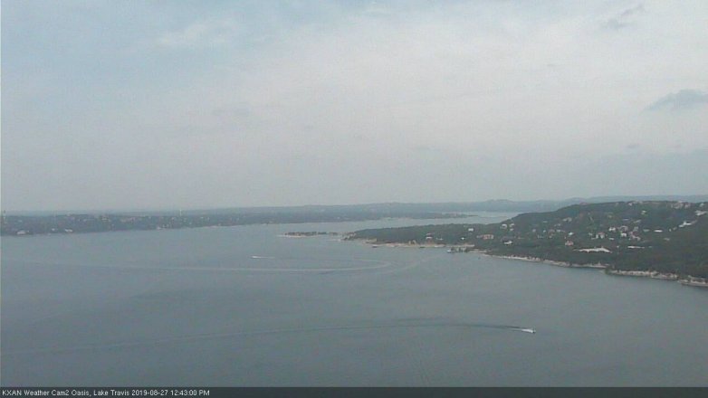 Lake Travis webcam, August 27, 2019 11:45 AM CT