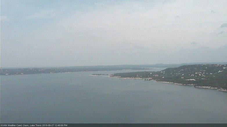 Lake Travis webcam, August 27, 2019 11:50 AM CT