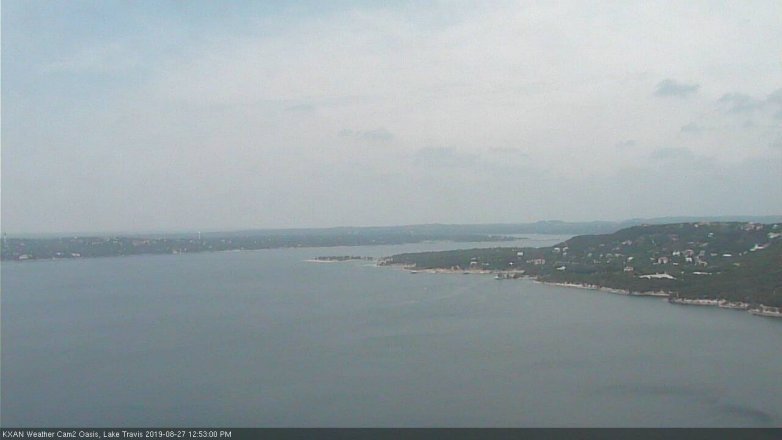 Lake Travis webcam, August 27, 2019 11:55 AM CT