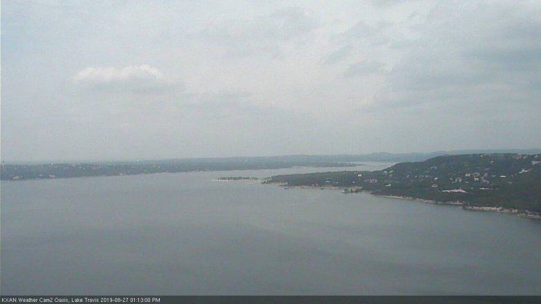 Lake Travis webcam, August 27, 2019 12:15 PM CT