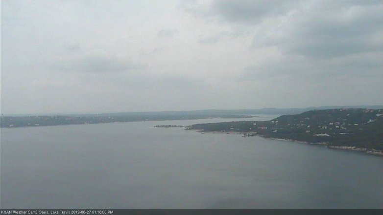Lake Travis webcam, August 27, 2019 12:20 PM CT