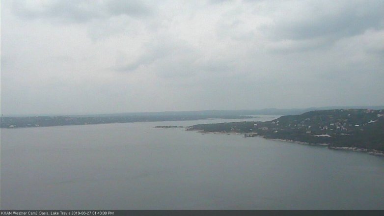 Lake Travis webcam, August 27, 2019 12:45 PM CT