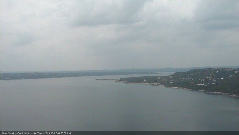 Lake Travis webcam, August 27, 2019 12:55 PM CT