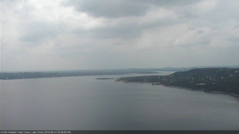 Lake Travis webcam, August 27, 2019 1:10 PM CT