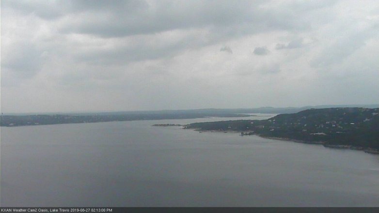 Lake Travis webcam, August 27, 2019 1:15 PM CT