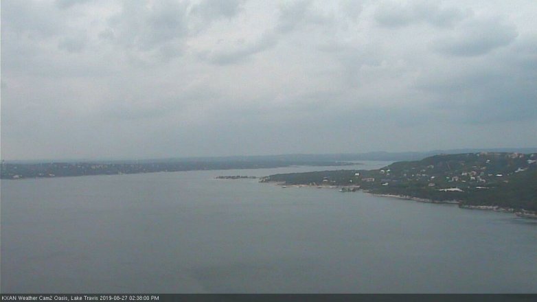 Lake Travis webcam, August 27, 2019 1:40 PM CT