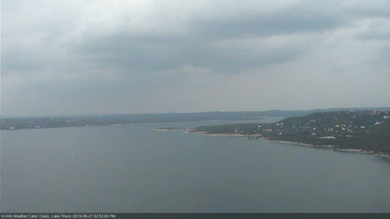 Lake Travis webcam, August 27, 2019 1:55 PM CT