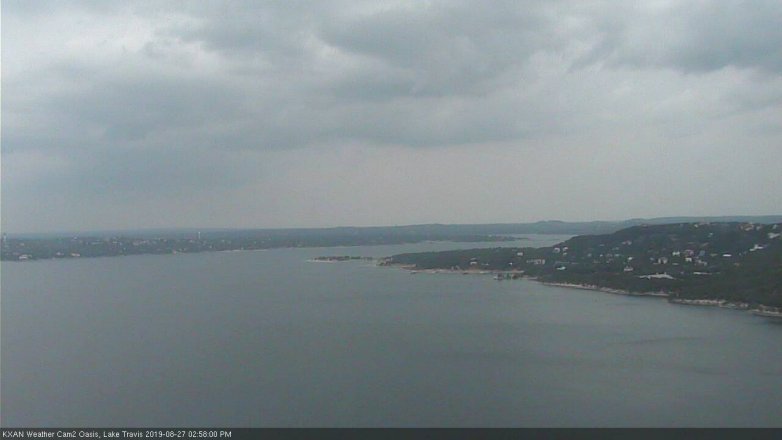 Lake Travis webcam, August 27, 2019 2:00 PM CT