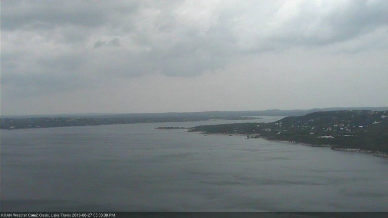 Lake Travis webcam, August 27, 2019 2:05 PM CT