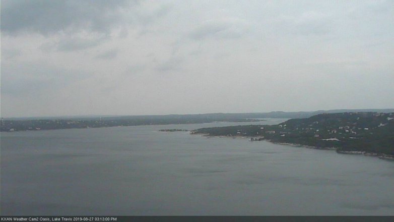 Lake Travis webcam, August 27, 2019 2:15 PM CT