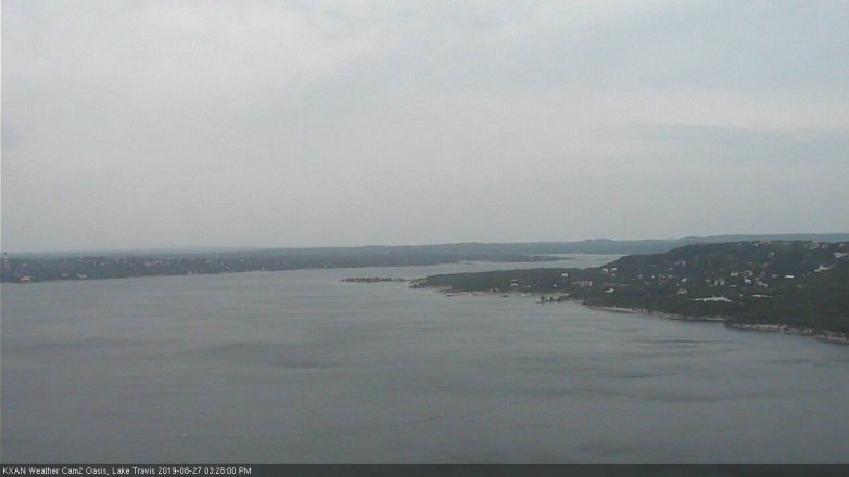 Lake Travis webcam, August 27, 2019 2:30 PM CT