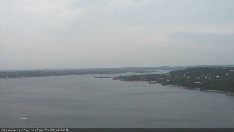 Lake Travis webcam, August 27, 2019 2:35 PM CT