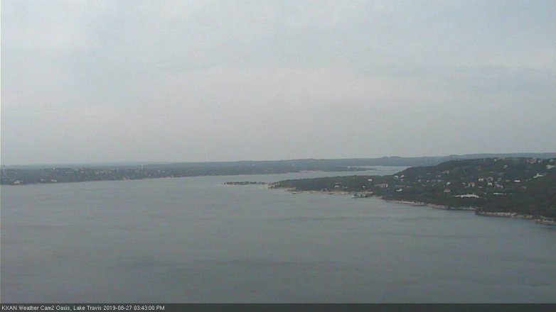 Lake Travis webcam, August 27, 2019 2:45 PM CT