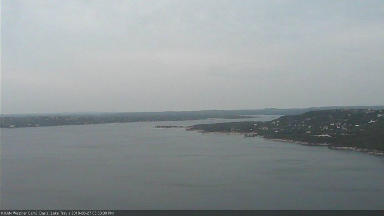 Lake Travis webcam, August 27, 2019 2:55 PM CT
