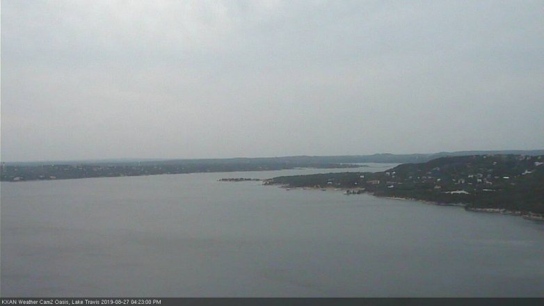 Lake Travis webcam, August 27, 2019 3:25 PM CT