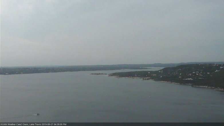 Lake Travis webcam, August 27, 2019 3:40 PM CT