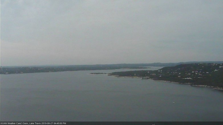 Lake Travis webcam, August 27, 2019 3:50 PM CT