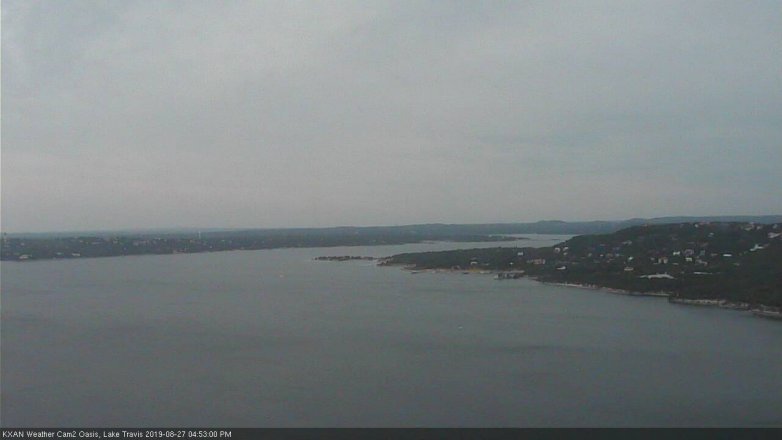 Lake Travis webcam, August 27, 2019 3:55 PM CT