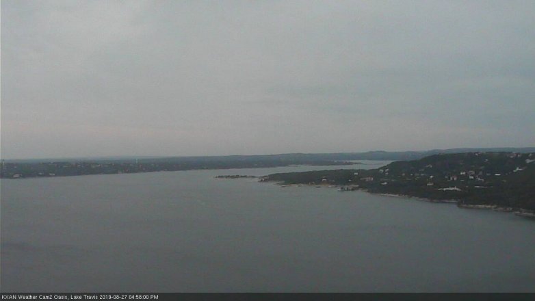 Lake Travis webcam, August 27, 2019 4:00 PM CT
