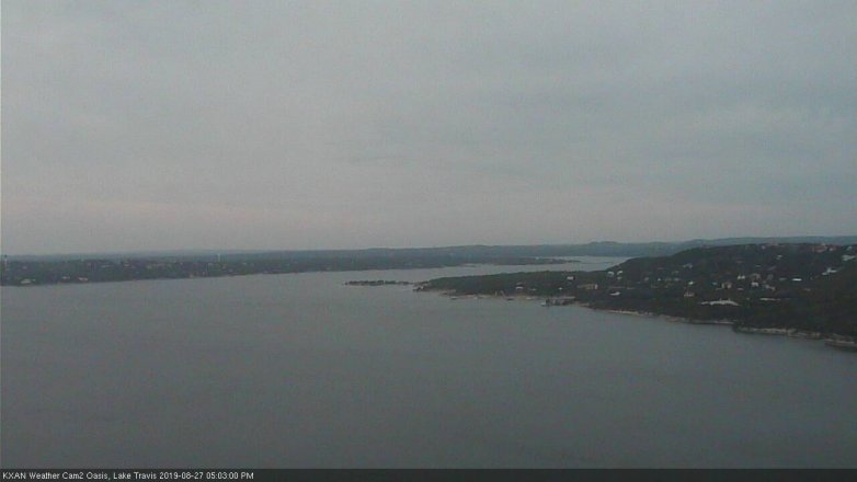 Lake Travis webcam, August 27, 2019 4:05 PM CT