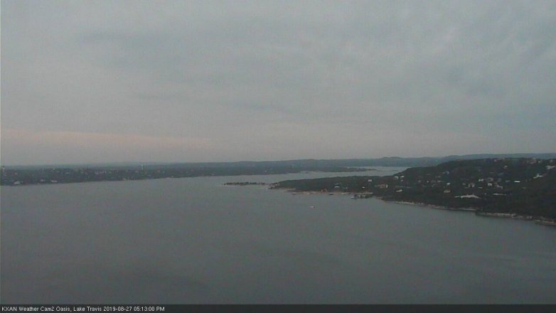 Lake Travis webcam, August 27, 2019 4:15 PM CT