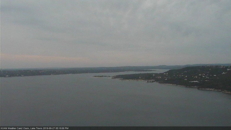 Lake Travis webcam, August 27, 2019 4:20 PM CT