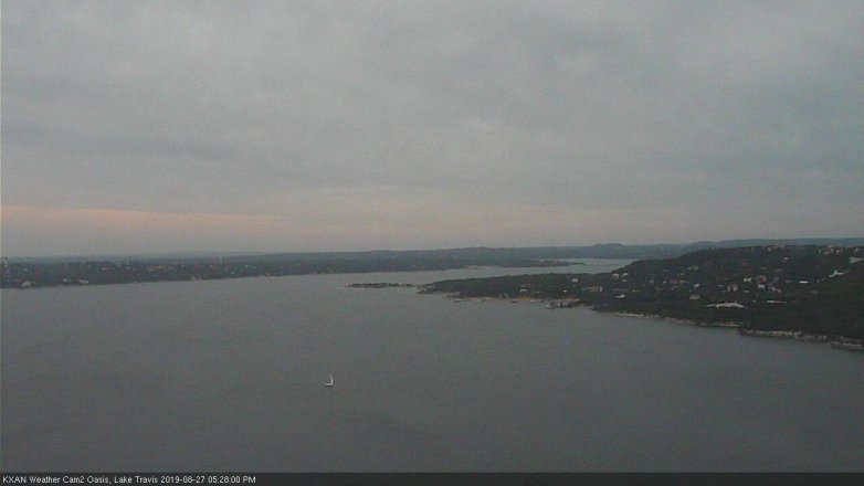 Lake Travis webcam, August 27, 2019 4:30 PM CT