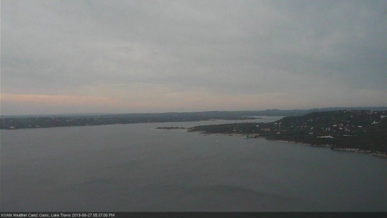 Lake Travis webcam, August 27, 2019 4:40 PM CT