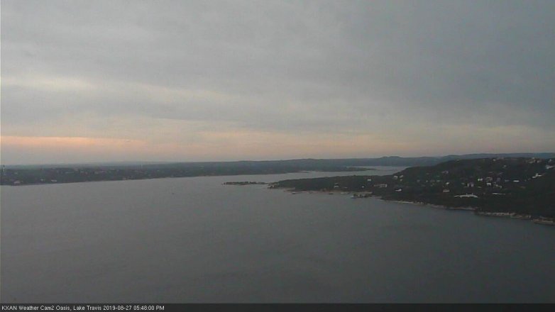 Lake Travis webcam, August 27, 2019 4:50 PM CT