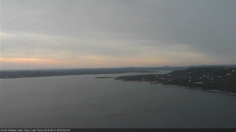 Lake Travis webcam, August 27, 2019 4:55 PM CT