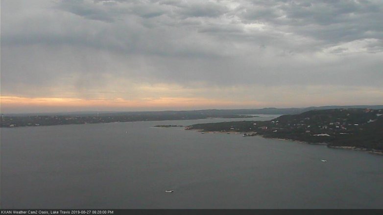 Lake Travis webcam, August 27, 2019 5:30 PM CT