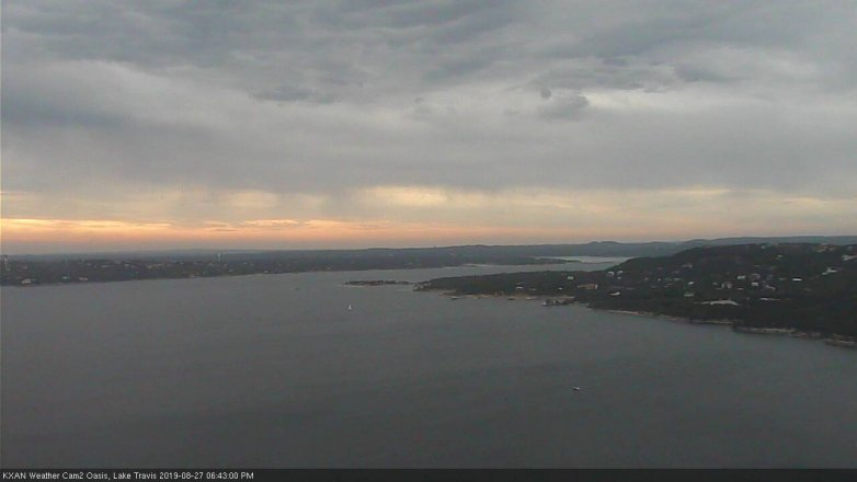 Lake Travis webcam, August 27, 2019 5:45 PM CT