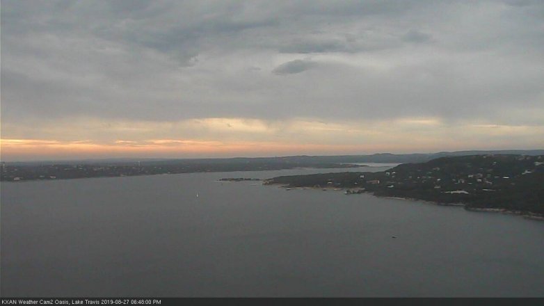 Lake Travis webcam, August 27, 2019 5:50 PM CT