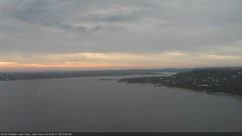 Lake Travis webcam, August 27, 2019 5:55 PM CT