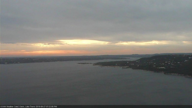 Lake Travis webcam, August 27, 2019 6:25 PM CT